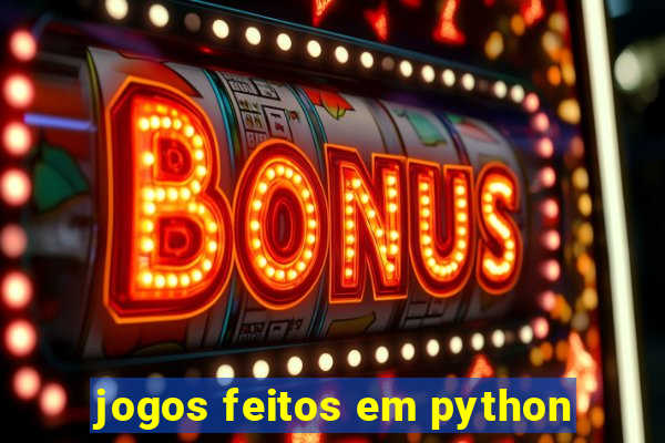 jogos feitos em python